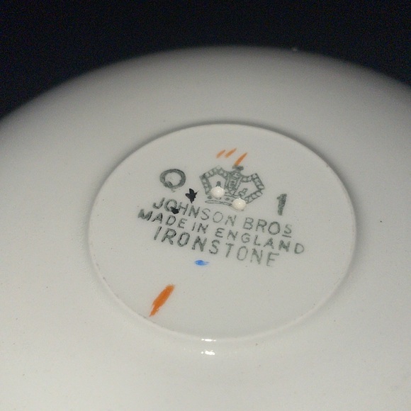 Johnson Brothers England Ironstone Green White Floral Vintage Tea Party no cup - Picture 6 of 6